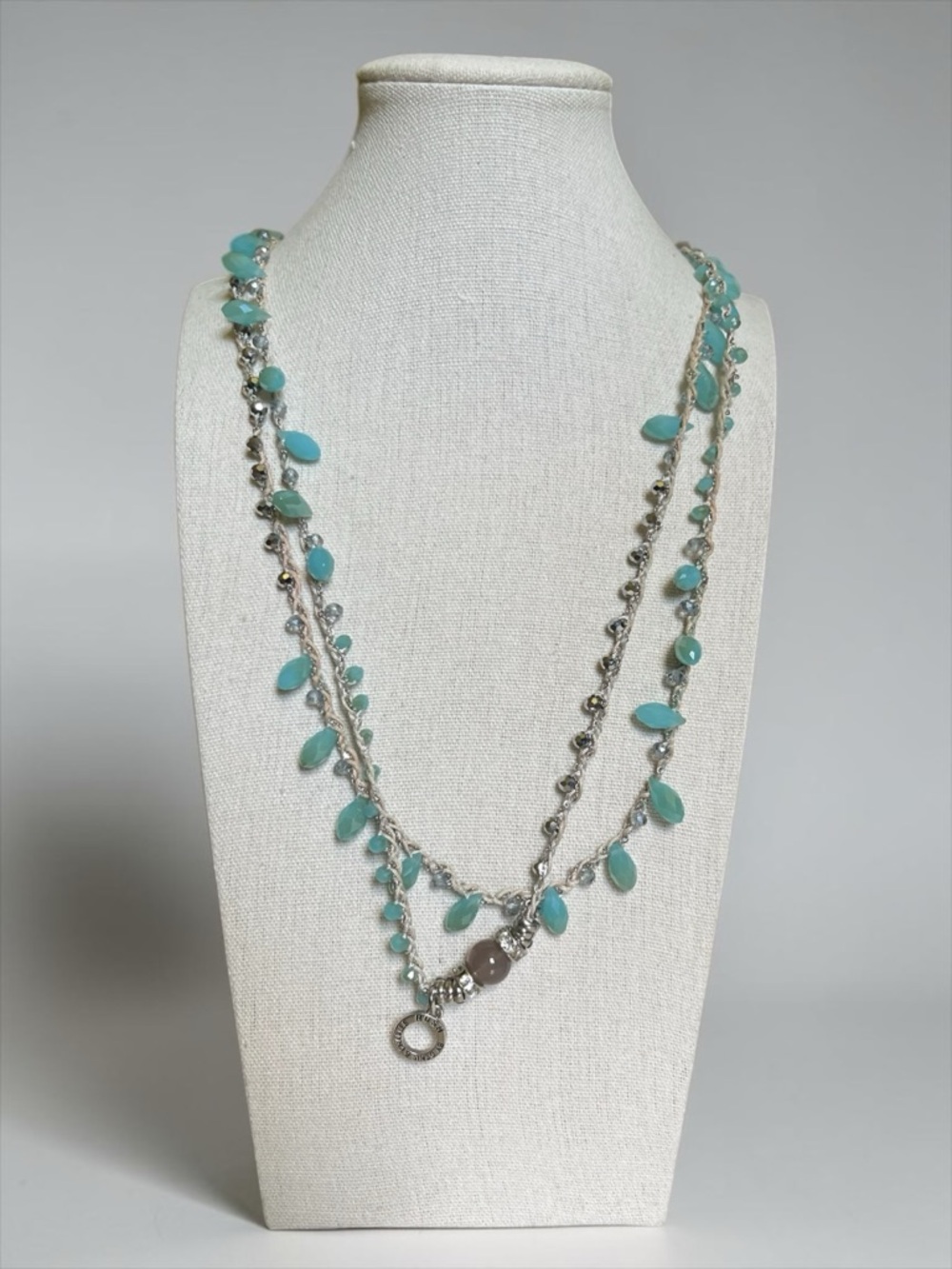 RUSH by Denis & Charles Czech Glass Beaded Necklace CC A